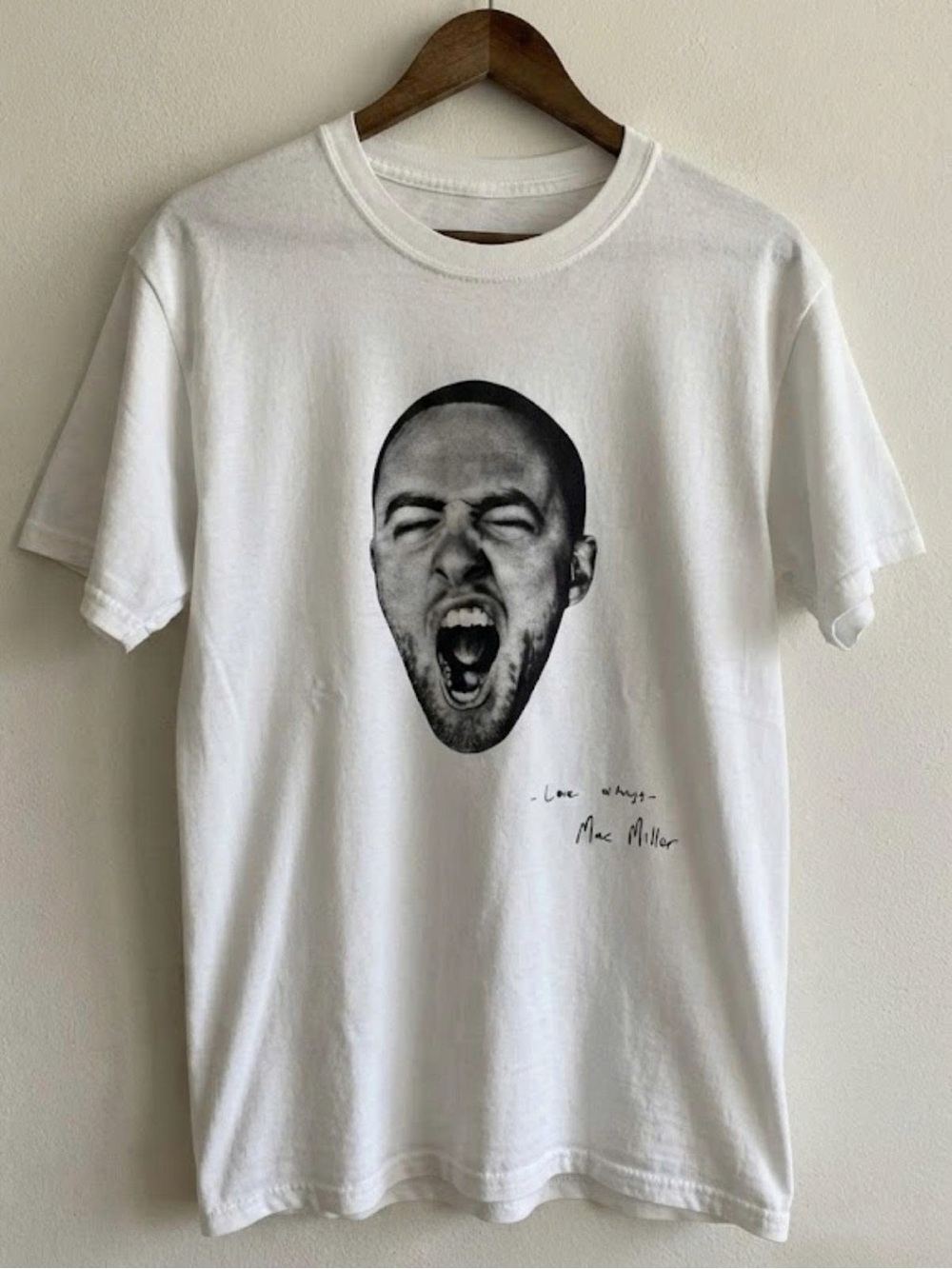 Gildan White Short Sleeve Tee with Black Face Graphic | Unisex Shirt